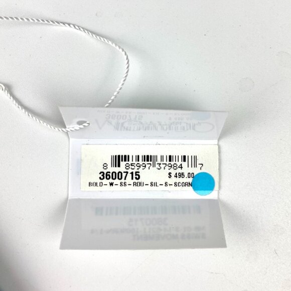 Movado 3600715 Bold Women Silver Dial Green Silicon Strap Swiss Watch, 38mm - Picture 7 of 8